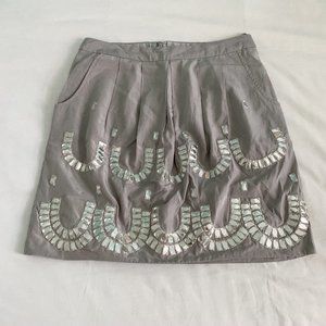 Anthropologie Gray Skirt